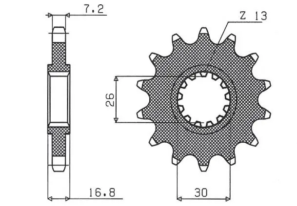 SUNSTAR ZZZZ ZĘBATKA PRZEDNIA 2068 15 HONDA CBR 600F ‘99-‘12, CBR 650F ‘14-‘16 (-1) (JTF1370.15) (ŁAŃC. 525) (206815JT) Bezpieczne zakupy