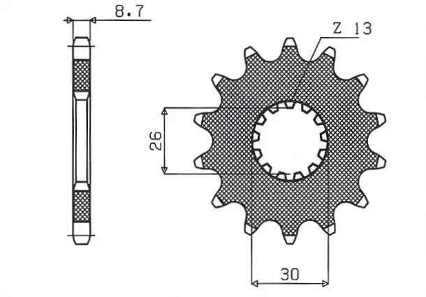 Ograniczona ilość SUNSTAR ZĘBATKA PRZEDNIA 2090 19 TRIUMPH DAYTONA 955/SPRINT ST/SPRINT GT (JTF1180.19) (ŁAŃC. 530) (209019JT)