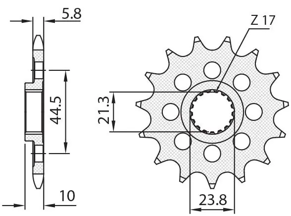 SUNSTAR ZZZZ ZĘBATKA PRZEDNIA 2133 13 SUZUKI RMZ 450 ‘08-‘12 (JTF1441.13) (ŁAŃC. 520) (213313JT) Bezpieczne zakupy