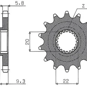 Hit sprzedaży SUNSTAR ZZZZ ZĘBATKA PRZEDNIA 2146 13 KAWASAKI KXF 250 ‘06-‘17 (JTF1446.13) (ŁAŃC. 520) (214613JT)