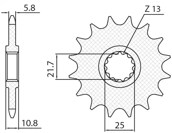 Obniżka ceny SUNSTAR ZĘBATKA PRZEDNIA 2172 16 YAMAHA FZ6 ‘09-, XJ6 ‘09-‘15 (JTF1595.16) (ŁAŃC. 520) (217216JT)