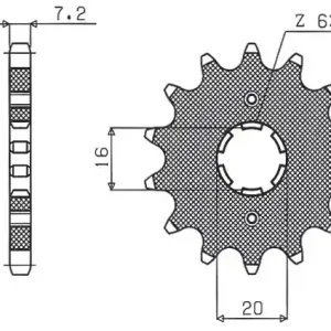 Bezpieczna płatność SUNSTAR ZĘBATKA PRZEDNIA 263 14 SUZUKI RM 80/85, YAMAHA XT 125 R/X;JUNAK 125(JTF1263.14) (ŁAŃC. 428) (26314JT)