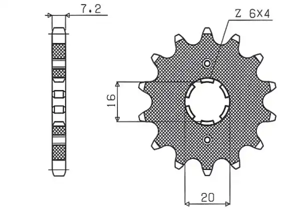 Bezpieczna płatność SUNSTAR ZĘBATKA PRZEDNIA 263 14 SUZUKI RM 80/85, YAMAHA XT 125 R/X;JUNAK 125(JTF1263.14) (ŁAŃC. 428) (26314JT)