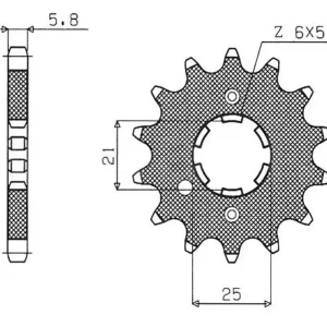 Najlepsza cena SUNSTAR ZZZZ ZĘBATKA PRZEDNIA 569 15 KAWASAKI KX 250 ‘87-‘98, YAMAHA YZ 250 ‘77-‘98 (JTF569.15) (ŁAŃC. 520) (56915JT)
