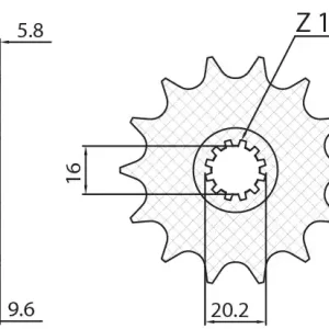 SUNSTAR ZĘBATKA PRZEDNIA 7005 13 KTM SX 65 ‘98-‘18 (JTF1906.13) (ŁAŃC. 420) (700513JT) Wybór klientów