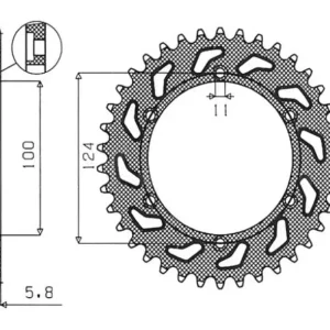 Wybór klientów SUNSTAR ZZZZ ZĘBATKA TYLNA 1027 37 DUCATI 750SS ‘91-‘98, 900 ‘92-‘98 (JTR735.37) (ŁAŃC. 520) (102737JT)