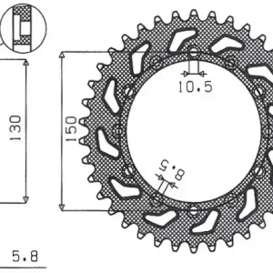 Ostatnie sztuki SUNSTAR ZĘBATKA TYLNA 236 47 / 245 47 HONDA NX 650 95-01, YAMAHA XJ 6 09-15, YAMAHA WR 250R ‘08-‘10 (JTR245/2.47) (JTR245/3.47) (ŁAŃC. 520) (24547JT)