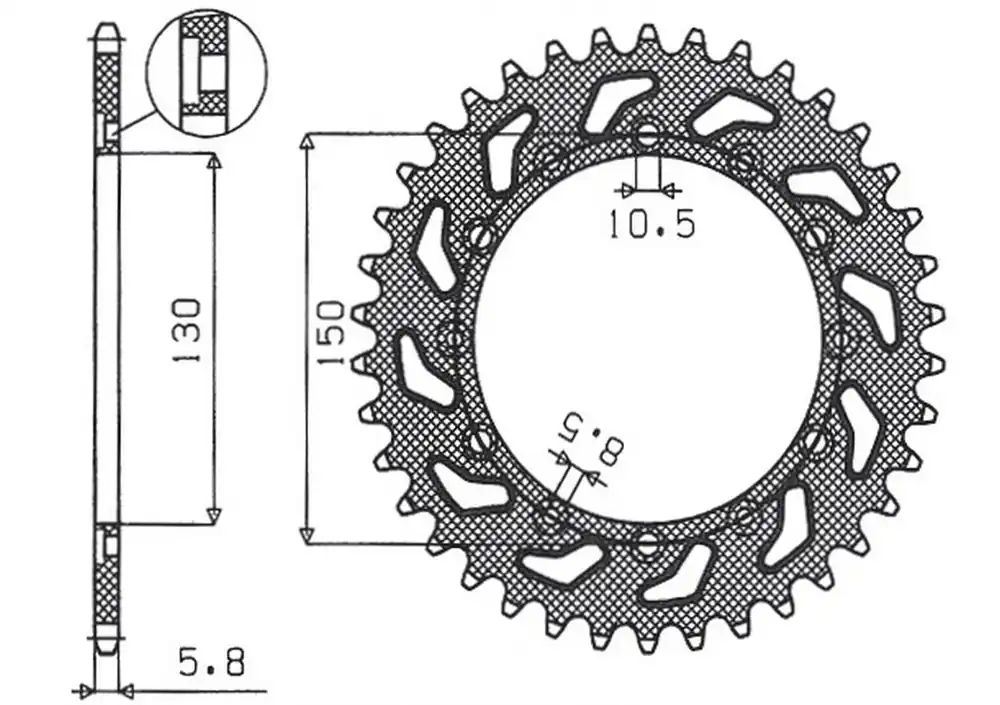 SUNSTAR ZĘBATKA TYLNA 236 52 / 245 52 HONDA NX 650 95-01, YAMAHA XJ 6 09-15, YAMAHA WR 250R ‘08-‘10, APRILIA RX SIX DAYS 125 ‘90 (JTR245/2.52) (JTR245/3.52) (ŁAŃC. 520) (24552JT) Sprawdź teraz