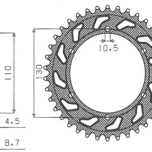Oferta SUNSTAR ZZZZ ZĘBATKA TYLNA 241 48 YAMAHA R6 ‘03-‘10 (JTR479.48) (ŁAŃC. 530) (24148JT)