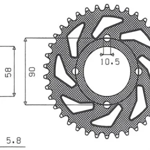 Najlepsza cena SUNSTAR ZZZZ ZĘBATKA TYLNA 279 39 HONDA XL 125V VARADERO ‘01-‘13, KTM 200 DUKE ‘12-‘14, 125 DUKE ‘11-‘13 (JTR273.39) (ŁAŃC. 520) (27939JT)