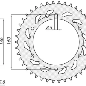 SUNSTAR ZĘBATKA TYLNA 3552 42 APRILIA PEGASO 600 ‘90-‘93, PEGASO 650 ‘92-‘04, BMW F650 ‘92-‘04 (JTR5.42)* (ŁAŃC.520) (355242JT) Wyprzedaż