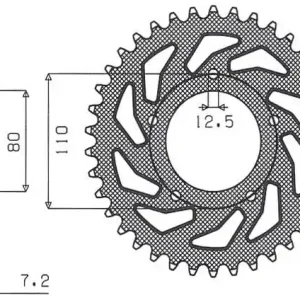 Nie przegap SUNSTAR ZĘBATKA TYLNA 4350 40 HONDA CB 500 ‘94-‘03, CB 750F ‘93-‘03 (JTR1332.40) (ŁAŃC. 525) (435040JT)