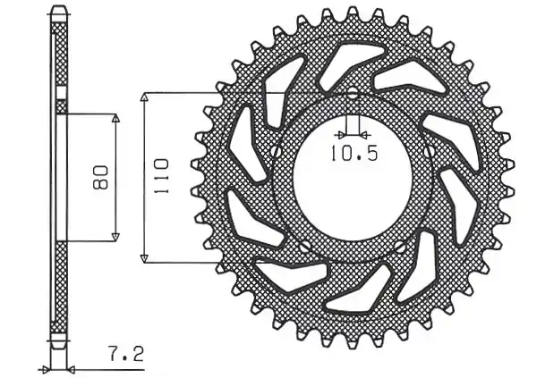 Do wyczerpania zapasów SUNSTAR ZĘBATKA TYLNA 4350 44 HONDA VT 600C SHADOW ‘90-‘07 (JTR1332.44) (ŁAŃC. 525) (435044JT)