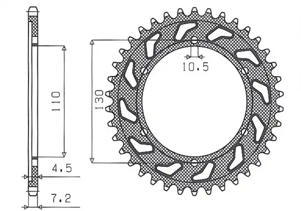 SUNSTAR ZĘBATKA TYLNA 4385 48 YAMAHA R6 ‘06-‘15, MT-09 ‘14-‘15 Tenere /WORLD RAID 700 19-23 (+3), SUZUKI GSXR 750 ‘11-‘15 (+3) (JTR1876.48) (ŁAŃC. 525) (438548JT) (KOLOR SREBRNY) Wybór klientów