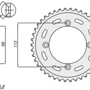 SUNSTAR ZĘBATKA TYLNA 4552 48 KTM SX 65 ‘12-‘15 (JTR894.48) (ŁAŃC. 420) (455248JT) Wysoka jakość