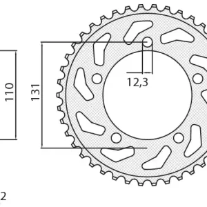 SUNSTAR ZĘBATKA TYLNA 4585 45 BMW S 1000 RR ‘12-‘15 (JTR7.45) (ŁAŃC. 525) (458545JT) Szybka wysyłka