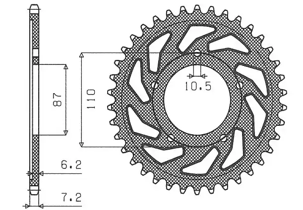 Hit sprzedaży SUNSTAR ZĘBATKA TYLNA 828 48 SUZUKI GSF 650 BANDIT 07-15, GSX 650 F 08-15 (JTR807.48) (ŁAŃC. 525) (82848JT)