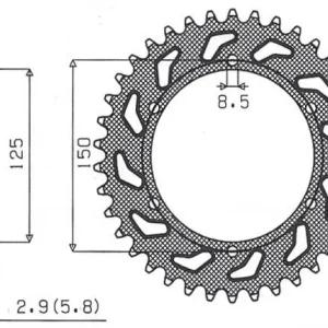 SUNSTAR ZĘBATKA TYLNA 899 50 KTM SX/EXC (JTR897.50) (ŁAŃC. 520) (89950JT) Darmowy zwrot