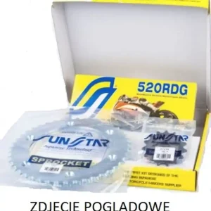 SUNSTAR ZESTAW NAPĘDOWY SUZUKI GLADIUS 650 09-14 STANDARD (15/46/112) (DO 750CC) (SUN32515/SUN1-3383-46/SS520RDG-112N) - MADE IN JAPAN - OFERTA SPECJALNA Szybka dostawa