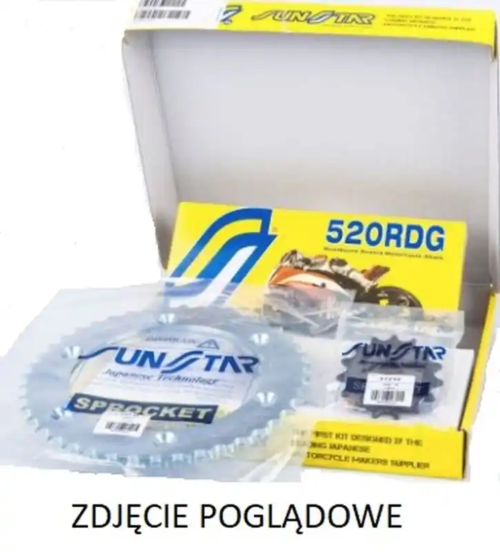 SUNSTAR ZESTAW NAPĘDOWY YAMAHA XTZ 750 SUPER TENERE (89-98) STANDARD (16/46/112) (DO 750CC) (SUN37316/SUN1-3541-46/SS520RDG-112N) - MADE IN JAPAN - OFERTA SPECJALNA Ostatnia szansa