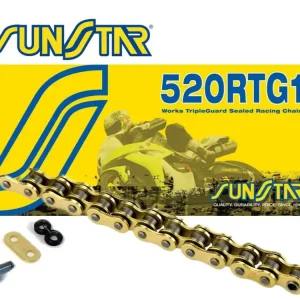 Popularny SUNSTAR ZZZZ ŁAŃCUCH 520RTG1-118G (520ZVMXG) DO 1000 CCM (TG RING) ZŁOTY (520RTG1118G) - ZASTĄPIONY PRZEZ SS520RRR1-118G