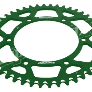 Najlepsza cena SUPERSPROX WYPRZEDAŻ ZĘBATKA TYLNA ALUMINIOWA 7075-T6 (ERGAL) 489 49 KAWASAKI KX/KXF 84-18 (JTR460.49) KOLOR ZIELONY