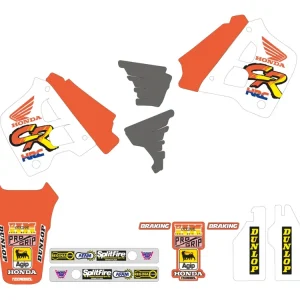 Bezpieczna płatność TECNOSEL (BLACKBIRD) KOMPLET NAKLEJEK (OKLEIN) HONDA CR 125 ‘91-‘92, CR 250 ‘90-‘91, REPLICA TEAM HONDA ‘91 KOLOR POMARAŃCZOWY/SZARY/BIAŁY