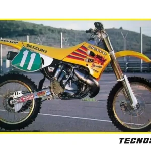 TECNOSEL (BLACKBIRD) POKROWIEC / POSZYCIE NA SIEDZENIE SUZUKI RM 125/250 ‘91-‘95, REPLICA TEAM SUZUKI ‘93 LOGO SUZUKI KOLOR ŻÓŁTY Rabat