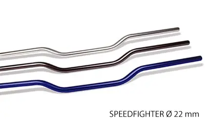 Tani TRW ZF KIEROWNICA STALOWA 22MM SPEEDFIGHTER KOLOR CZARNY