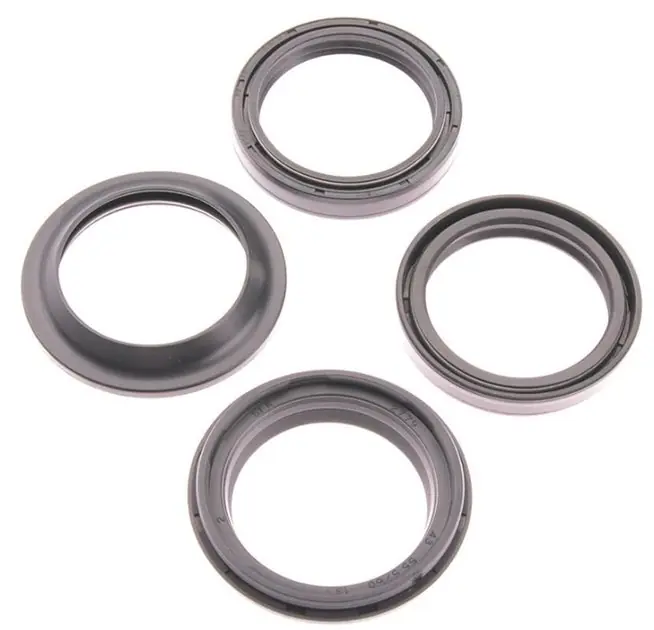 Nie przegap Uszczelniacze przedniego zawieszenia olejowe i pyłowe komplet 43x55x9,5/10,5 Yamaha YZF-R6/R1, TDM 900, FZ1/FZ8, Suzuki GSX-R 600/1000, Kawasaki ZX-12R/14R FSD-046R