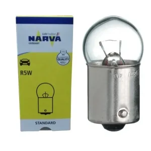 Obniżka ceny NARVA ŻARÓWKA 12V 5W BA15S R5W 1 SZTUKA (BIAŁE SZKŁO)