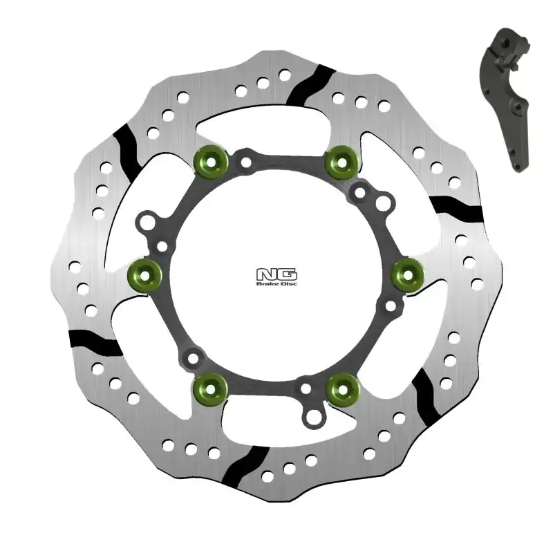 Dostępne od ręki NG TARCZA HAMULCOWA PRZÓD GAS GAS EC/EX/MC 125/250/300/350/450 ‘21-‘23, KTM SX-F 250/450 ‘09-‘22, SX 125/200/144/250 ‘09-‘22, EXC-F 250/350/530 ‘10-‘23 (270X127X3MM) (6X6,25MM) WAVE PŁYWAJĄCA (Z ADAPTEREM)