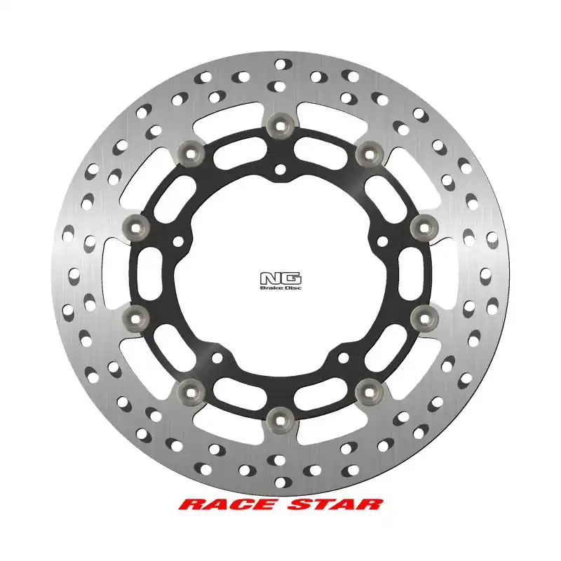 Dostępne od ręki NG TARCZA HAMULCOWA PRZÓD RACE STAR PREMIUM YAMAHA MT-10 ‘16-‘22, R1 / R6 GYTR ‘20-‘22, YZF R1 / R6 ‘16-‘19 (320X132X5MM) (5X8,25MM) PŁYWAJĄCA (ŚRODEK ALUMINIOWY, POLEPSZONE CHŁODZENIE)