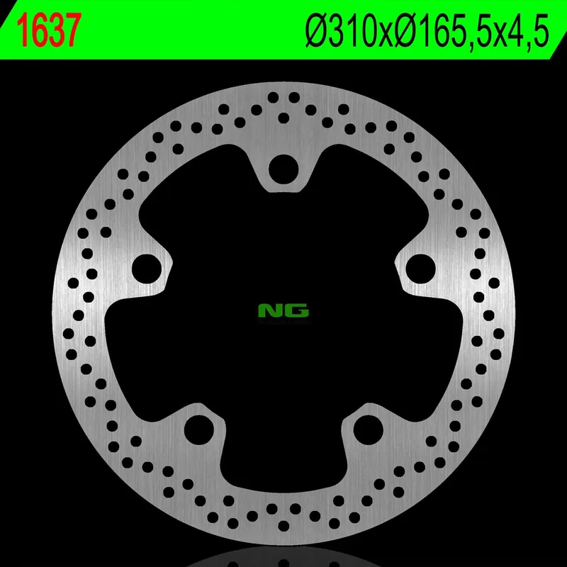 NG TARCZA HAMULCOWA PRZÓD HONDA VFR1200X CROSS TOURER ‘17-‘21, GL 1800 F6C ‘15 (310X165,5X4,5MM)(5X20,5MM) Nie przegap