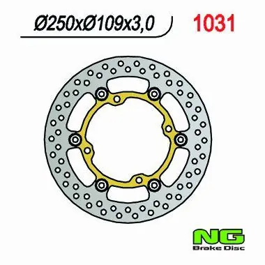 NG TARCZA HAMULCOWA PRZÓD KAWASAKI KXF 250/450 ‘03-‘14 (250X109X3) (4X9,5MM) PŁYWAJĄCA Oferta