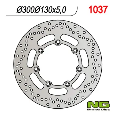NG TARCZA HAMULCOWA PRZÓD KAWASAKI VN 800 ‘97-‘03, EN 500 ‘94-‘03, VN 1500 CLASSIC ‘97 (300X130X5) Oferta czasowa