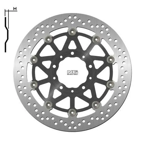 Ekspresowa dostawa NG TARCZA HAMULCOWA PRZÓD KAWASAKI Z1000/ZZR1400 ‘17-20 (310X80X5,5MM) (5X10,5MM) PŁYWAJĄCA (ŚRODEK ALUMINIOWY)