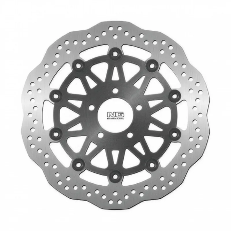 Hit sprzedaży NG TARCZA HAMULCOWA PRZÓD KAWASAKI ZR1100 ‘92-98, ZXR1100 ‘99-00, ZX-9R ‘00-01 (310X61X5MM) (5X10,5MM) WAVE PŁYWAJĄCA (CZARNY ŚRODEK)