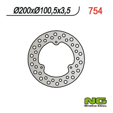 NG TARCZA HAMULCOWA PRZÓD SUZUKI RM 80/85 (200x100x3,5) Tylko do końca tygodnia