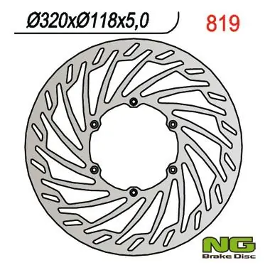 Do wyczerpania zapasów NG TARCZA HAMULCOWA PRZÓD SUZUKI RM/RMZ/DRZ/YZ/YZF (320X118X5) SUPERMOTO 320MM