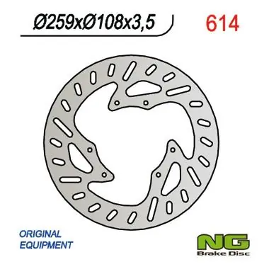 NG TARCZA HAMULCOWA PRZÓD YAMAHA / MBK 50-125 SUPERMOTO (260X108X3,5) Promocja