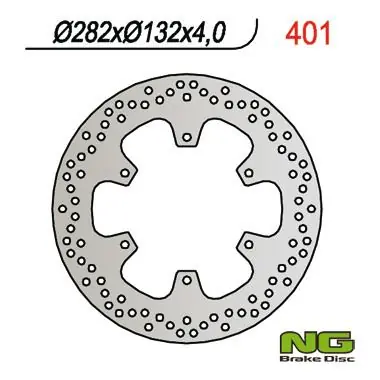 Tylko dziś NG TARCZA HAMULCOWA PRZÓD YAMAHA TZR 50, T-MAX 500, TZR 50`00-05, XP 500 T-MAX`01-03 (282X132X4)