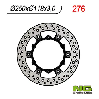 Dodaj do koszyka NG TARCZA HAMULCOWA PRZÓD YAMAHA YZ/YZF/WRF 01-19 PŁYWAJĄCA (250x118x3)(6X6,50MM), SUZUKI RM 125/250 ‘99-‘10