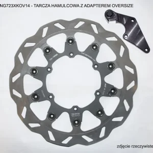NG TARCZA HAMULCOWA PRZÓD Z ADAPTEREM OVERSIZE (320X118X5) YAMAHA YZF 450 ‘08-‘15‘ (NG723XK14) Hit sprzedaży