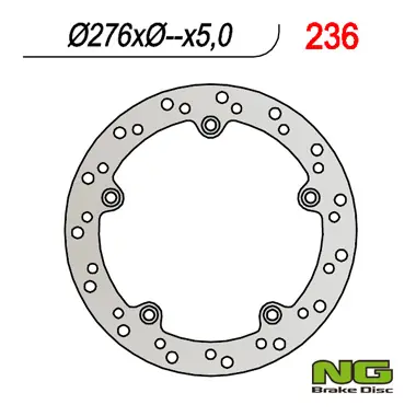 Sprawdź teraz NG TARCZA HAMULCOWA TYŁ BMW R 850/1100/1150/1200 (276x-x5) (5x10,5mm)