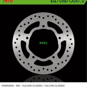 NG TARCZA HAMULCOWA TYŁ KAWASAKI VN 900 CLASSIC ‘07-‘15, VN 900TOURER ‘14-‘17 (270x130x7,0mm) Sprawdź teraz