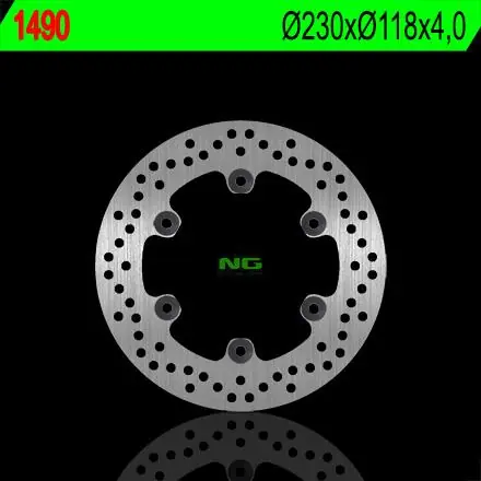 NG TARCZA HAMULCOWA TYŁ YAMAHA YZF 125R ‘14-‘18, MT 125 ‘14-19 (230X118X4) (6X8,5MM) Szybka dostawa