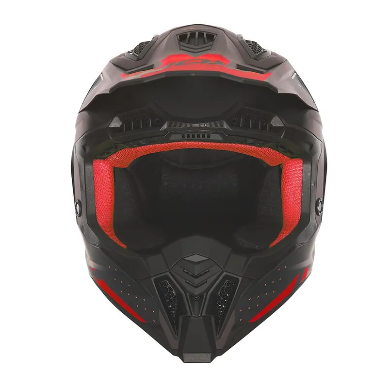 Bezpieczne zakupy NOX KASK OFF ROAD / CROSS N634 GRADIENT KOLOR CZARNY/CZERWONY MAT ROZMIAR L