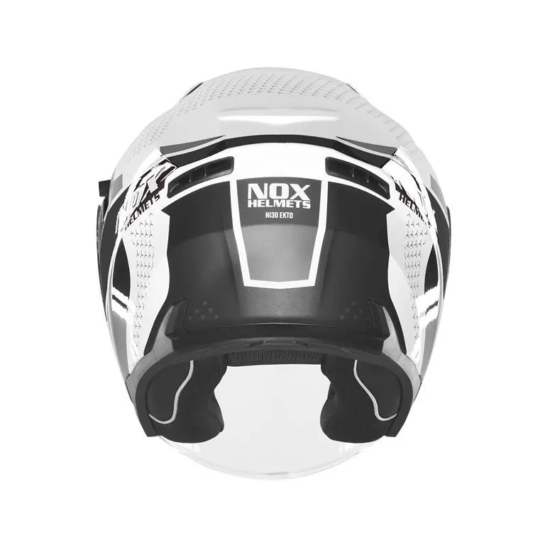 NOX KASK OTWARTY JET Z BLENDĄ N130 EKTO KOLOR CZARNY/BIAŁY ROZMIAR XL Bestseller