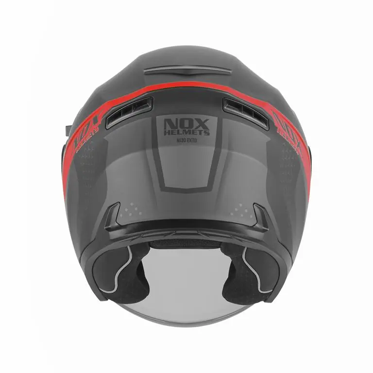 Hit cenowy NOX KASK OTWARTY JET Z BLENDĄ N130 EKTO KOLOR CZERWONY/CZARNY MAT ROZMIAR L